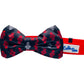 Cutie Ties Music Notes Dog Bow Tie - White Musical Pet Accessory