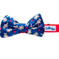 Cutie Ties Music Notes Dog Bow Tie - White Musical Pet Accessory