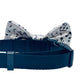 Cutie Ties Music Notes Dog Bow Tie - White Musical Pet Accessory