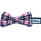 Cutie Ties Anchor Dog Bow Tie - Navy Blue Striped Nautical Pet Accessory