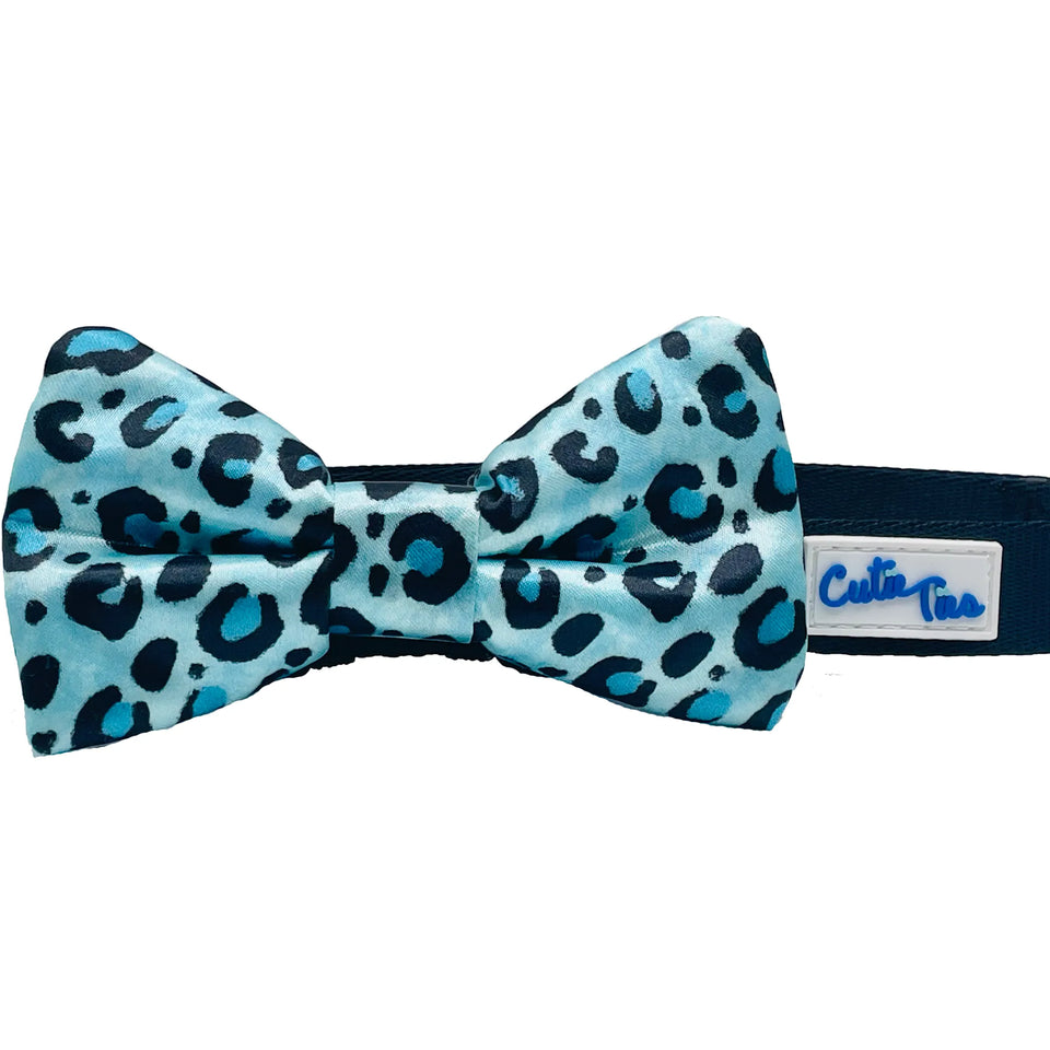 Cutie Ties Dog Bow Tie - Fun Print Dog Collar Accessory, Cow/ONE SIZE, view 16