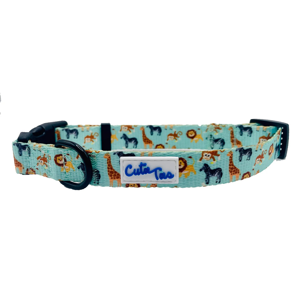 Cutie Ties Fun Design Dog Collar, Zoo furiends/MEDIUM, view 20