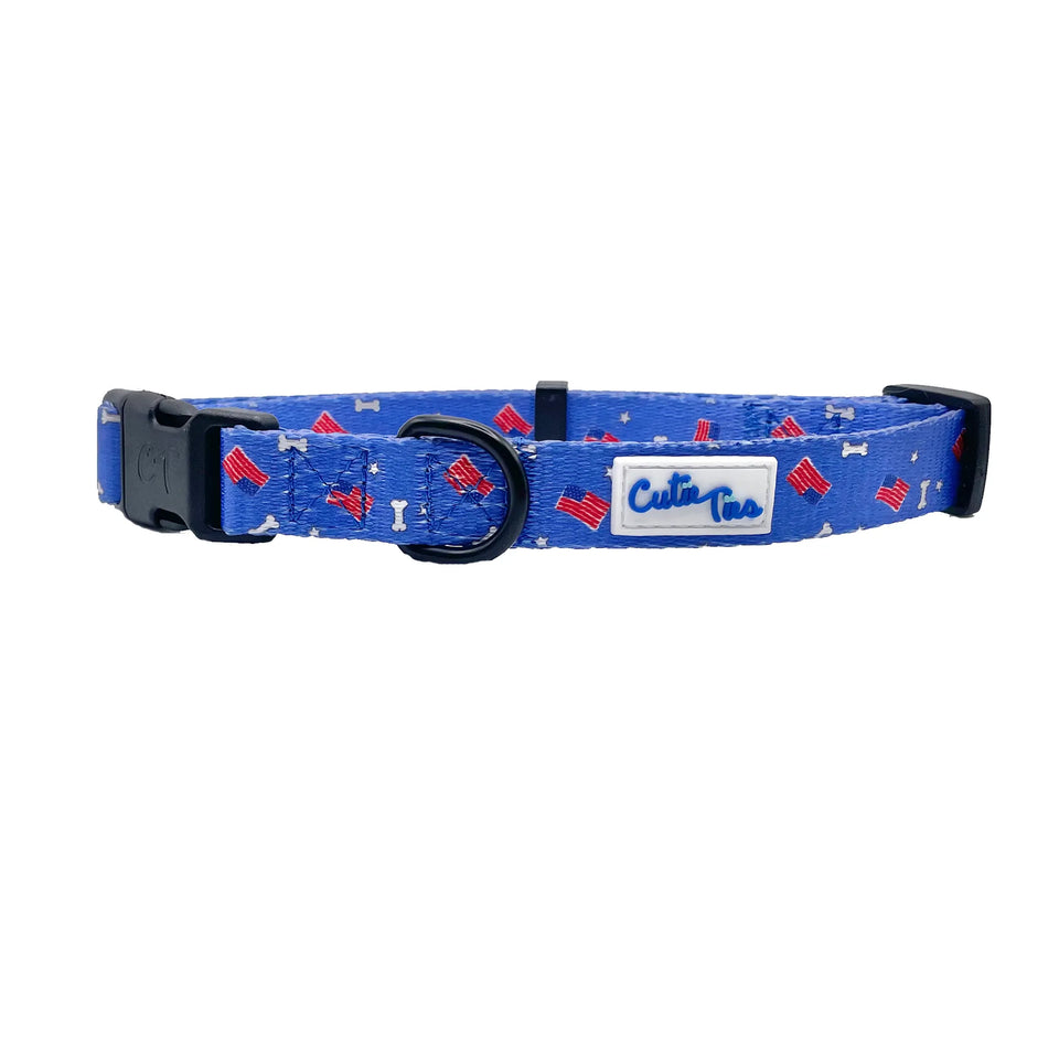 Cutie Ties Fun Design Dog Collar, 4th of july/SMALL, view 16