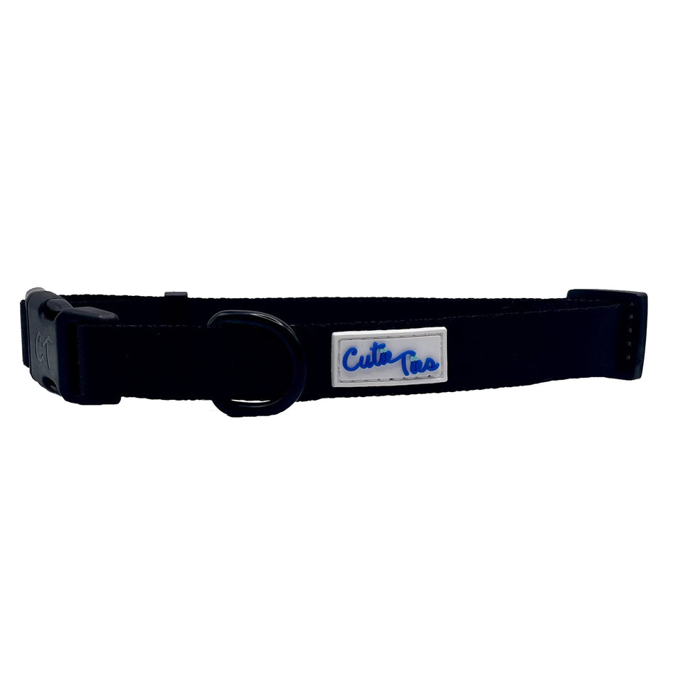 Cutie Ties Fun Design Dog Collar, Black/SMALL