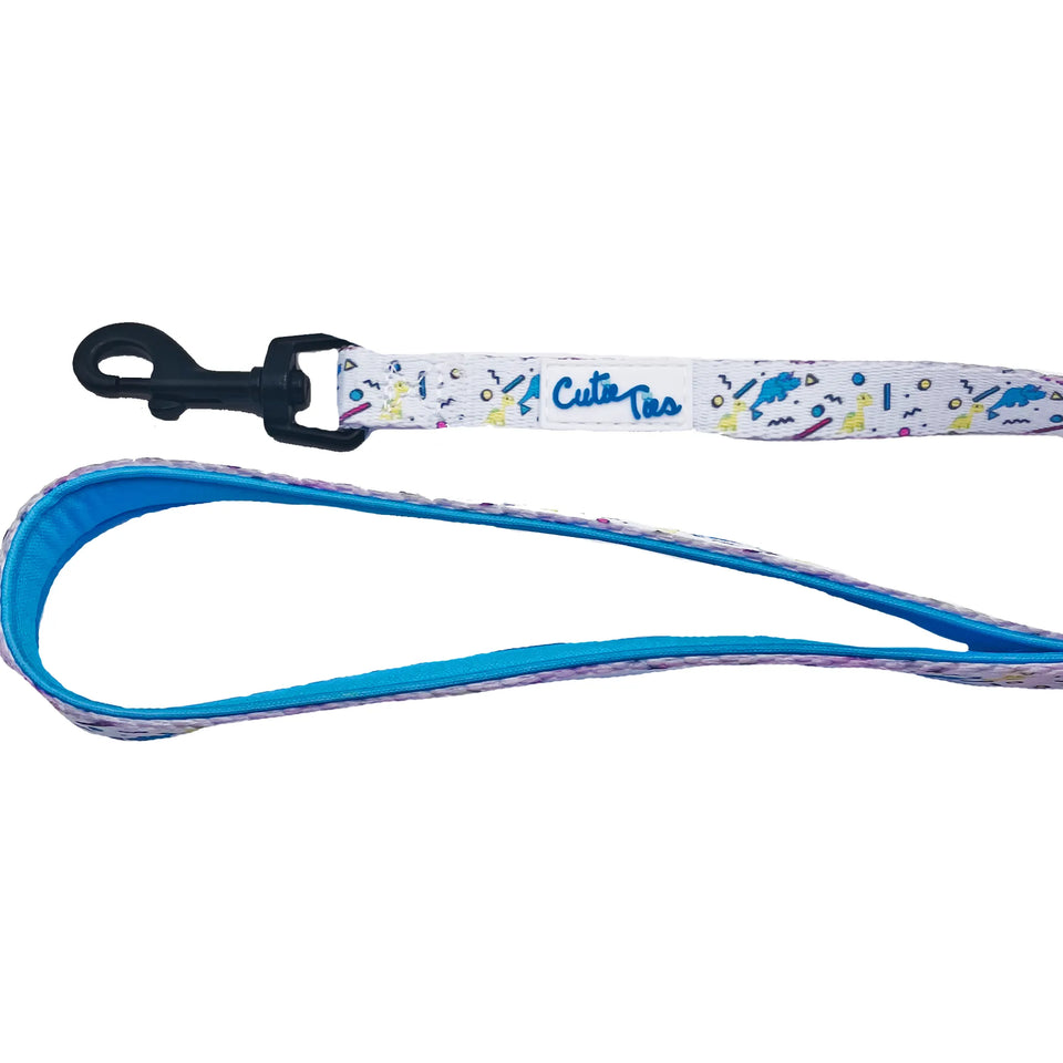 Cutie Ties Fun Design Dog Leash, Dino doggy white/LARGE, view 12