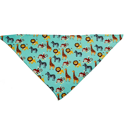 Cutie Ties Tie On Dog Bandana, Zoo furiends/SMALL