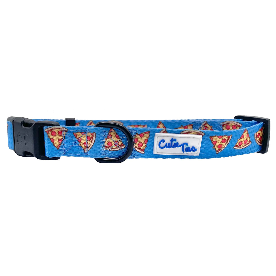 Cutie Ties Fun Design Dog Collar, Pizza crust/MEDIUM, view 5