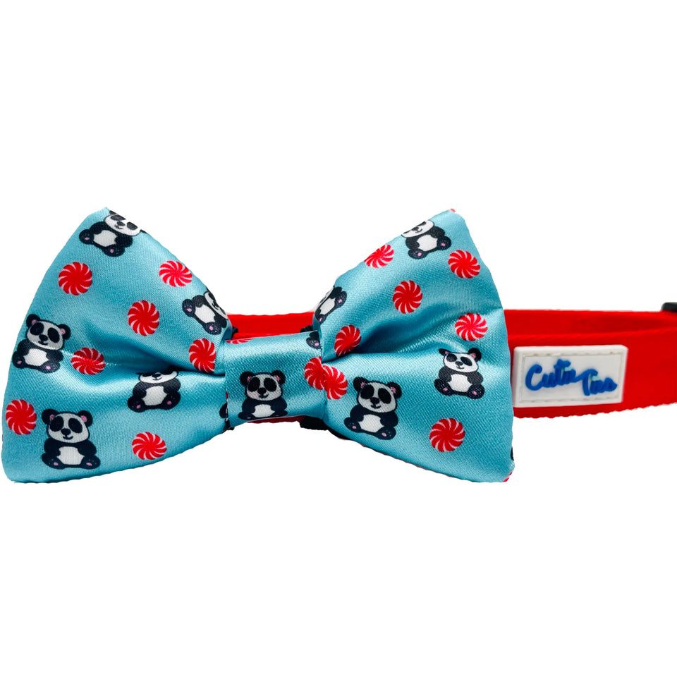 Cutie Ties Dog Bow Tie - Fun Patterned Designs, Leopard print/ONE SIZE, view 4