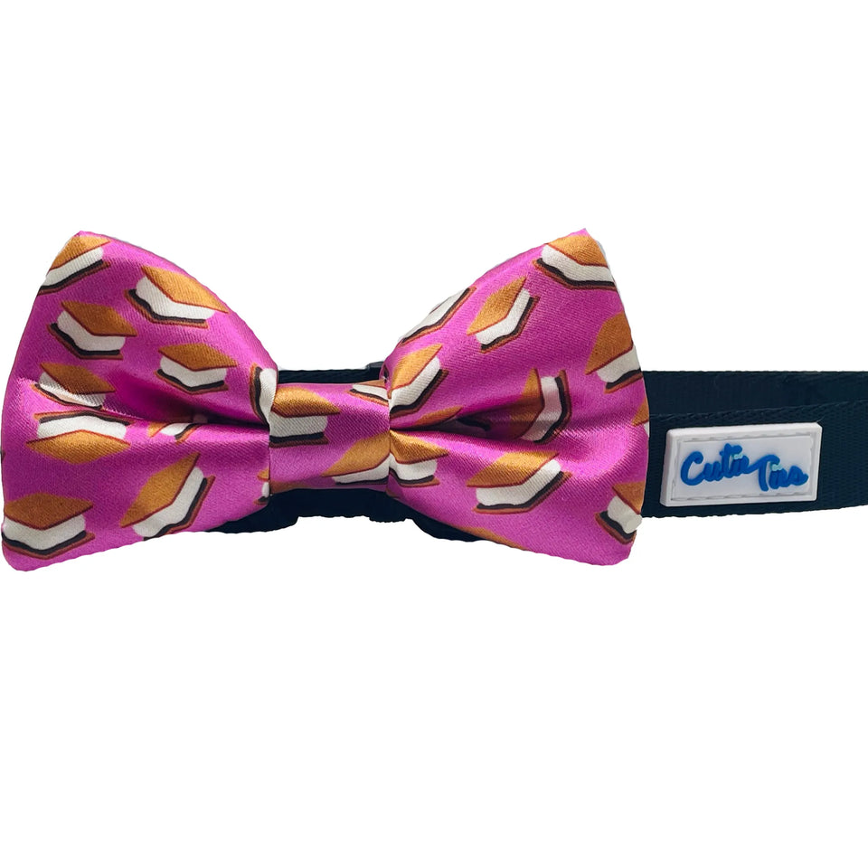 Cutie Ties Dog Bow Tie - Fun Patterned Designs, Movie night/ONE SIZE, view 7