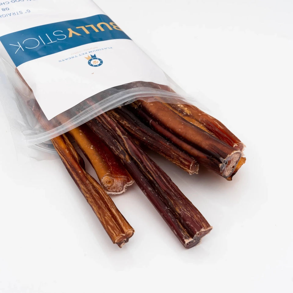Platinum Pet Dog Treats - Bully Sticks - 8 oz - Pets Perfect