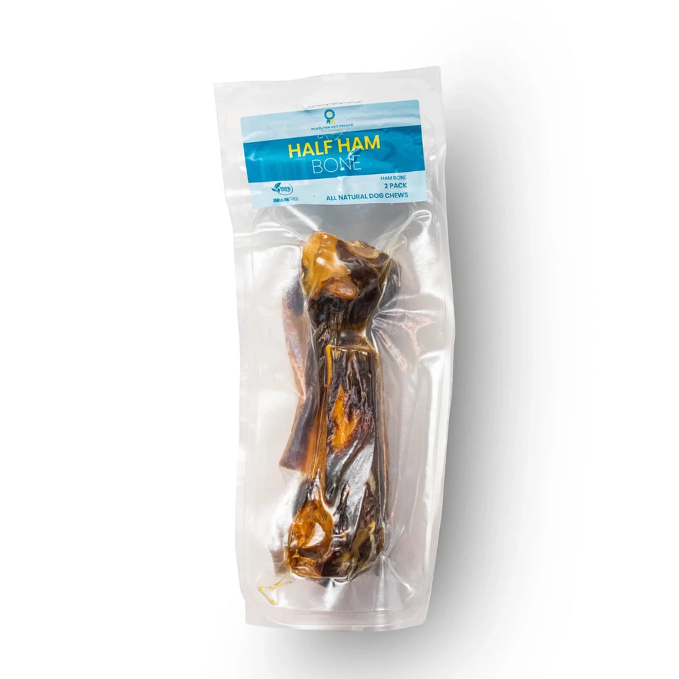 Platinum Pet Dog Treats - Half Ham Bone Serrano - Pets Perfect