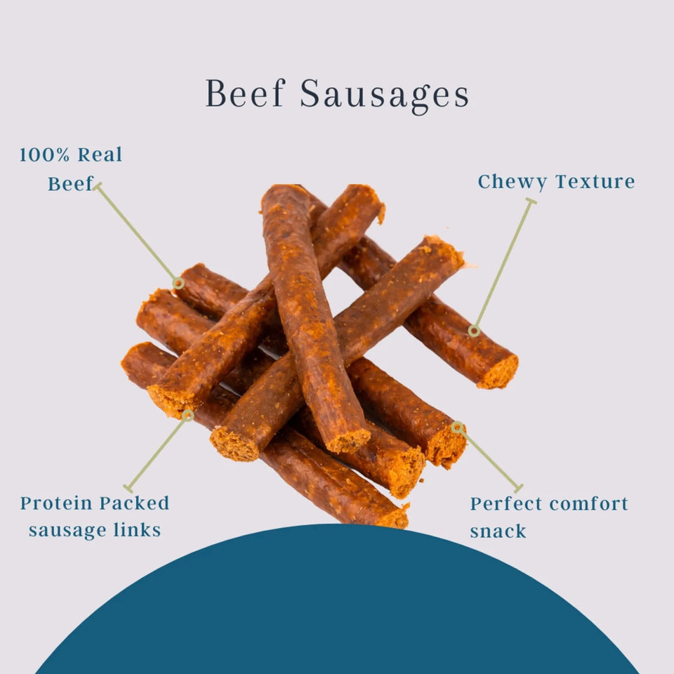 Platinum Pet Dog Treats - The Sausage: Beef (10 ct) - Pets Perfect