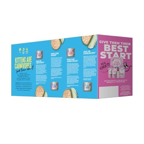 Tiki Pet Cat Pate Kitten 2.4oz. Variety Pack (Case of 12) - Pets Perfect