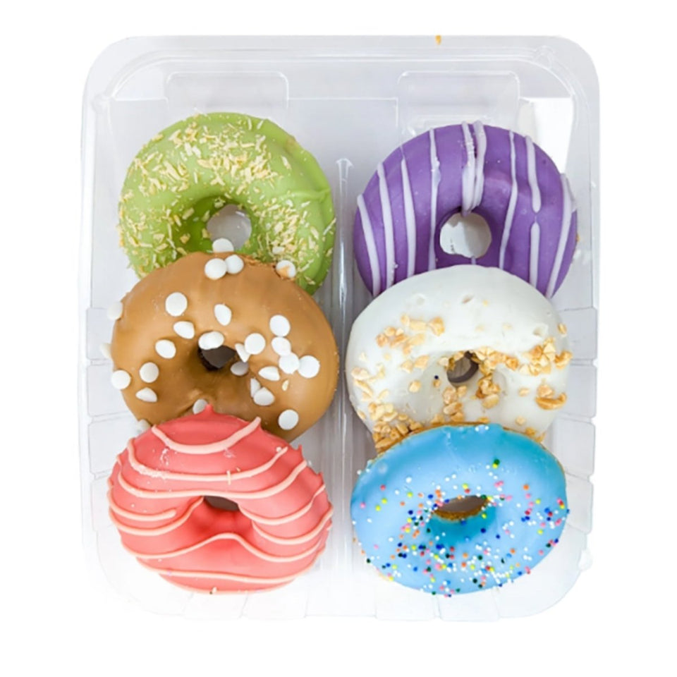 Bosco & Roxy's Dog Prepackaged Birthday Donuts Cookies in Merch - 6 ct