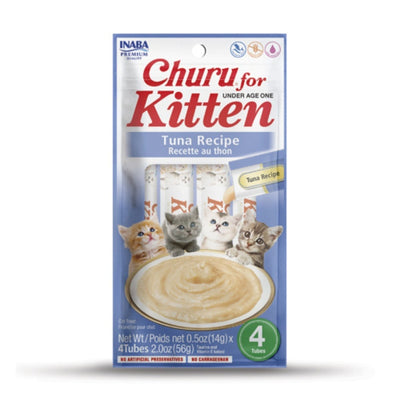 Inaba Churu Kitten Cat Treats - Tuna, 2 oz, 4-Count