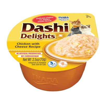 Inaba Dashi Delight Cat Food Topper, Chicken and Cheese, 2.5 oz (6 ct)