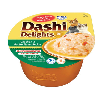 Inaba Dashi Delight Cat Food Topper, Chicken and Bonito Flakes
