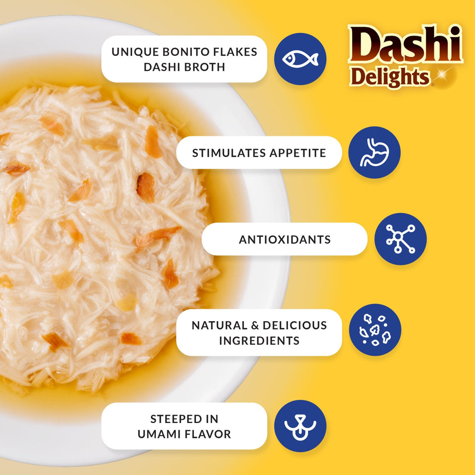Inaba Dashi Delight 2.5oz. Chicken Salmon (6 count)