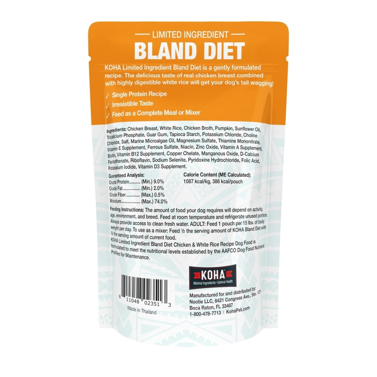 Koha Dog Bland Diet Chicken Rice 12.5oz. (Case of 6) - Pets Perfect