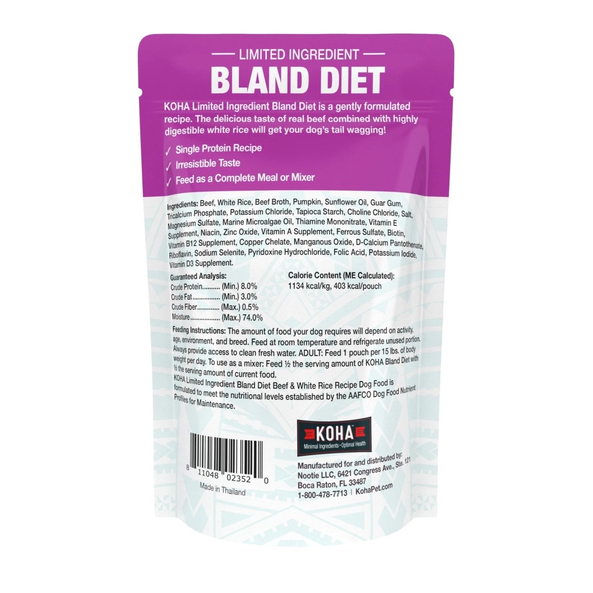 Koha Dog Bland Diet Beef Rice 12.5oz. (Case of 6) - Pets Perfect
