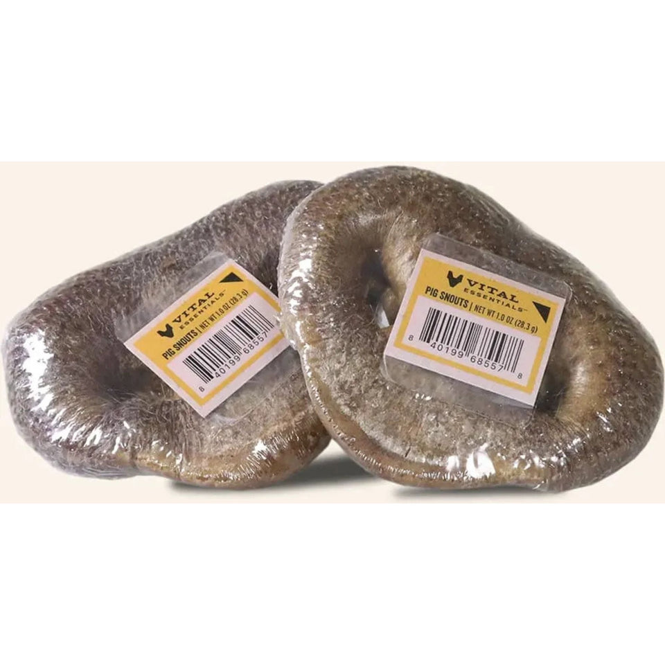 Vital Essentials Dog Raw Bar Freeze-Dried Raw Pig Snout Treat 1oz. - (Case of 34)