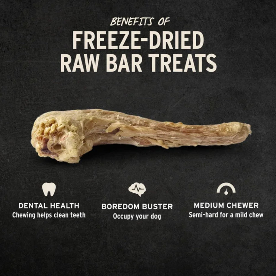 Vital Essentials Dog Raw Bar Freeze-Dried Raw Turkey Neck Treat 1.2oz. - (Case of 22)