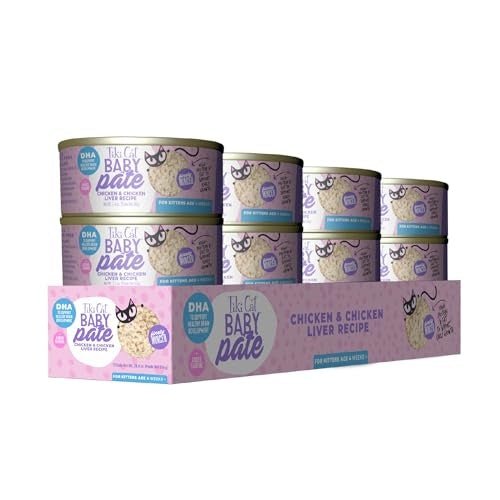 Tiki Pet Cat Pate Kitten Chicken Liver 2.4oz. (Case of 12) - Pets Perfect