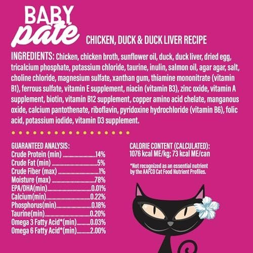 Tiki Pet Cat Pate Kitten Chicken Duck 2.4oz. (Case of 12) - Pets Perfect