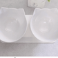 Elevated Non - Slip Double Cat Bowl With 15° Tilted Design - Pets Perfect