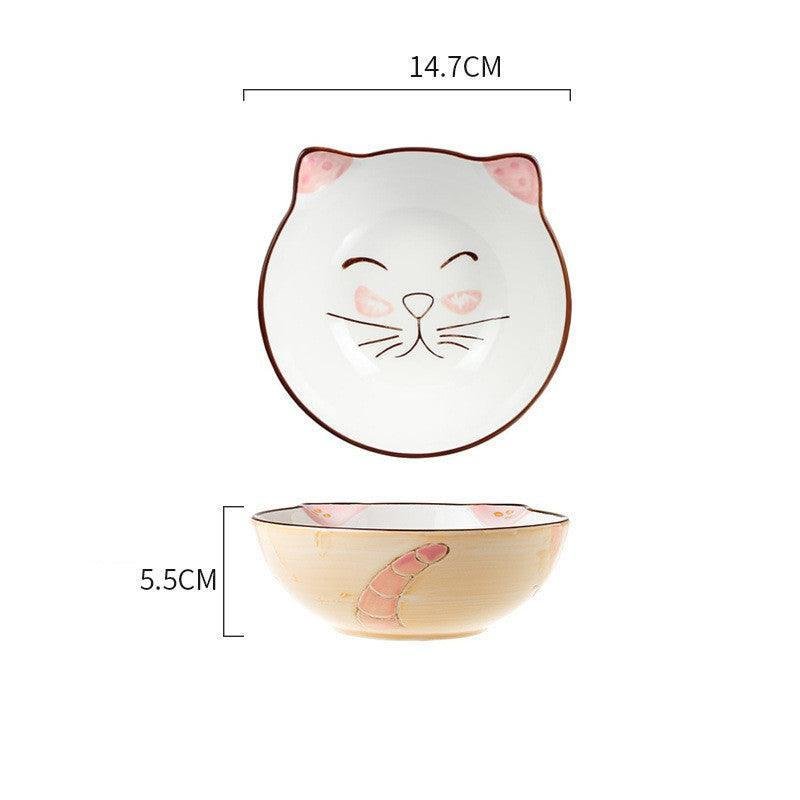 Elevated Ceramic Cat Bowl Set With Shelf - Promotes Healthy Posture And Double Feeding - Pets Perfect