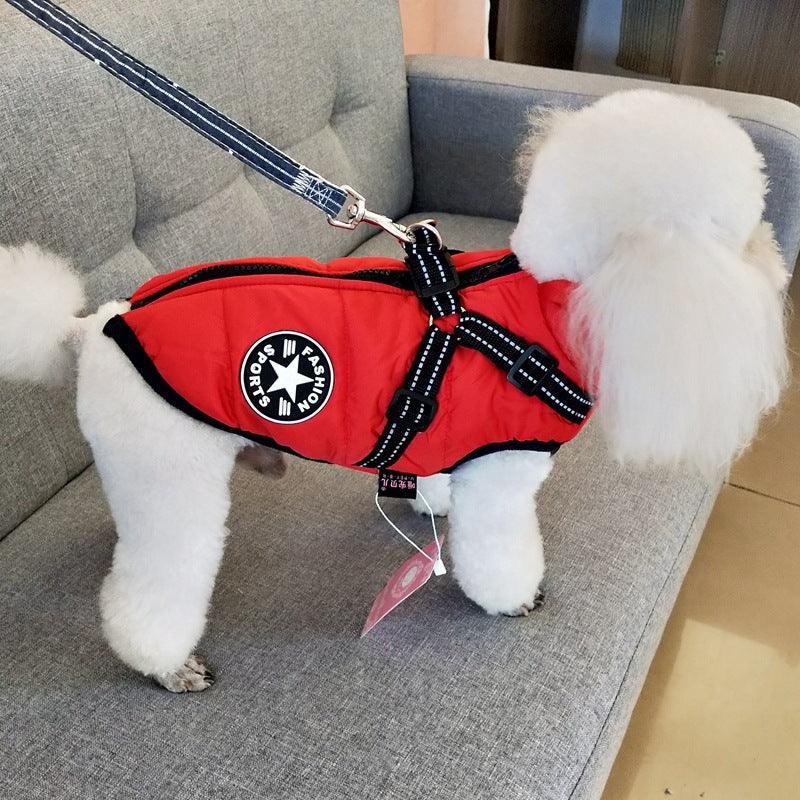 Winter Adventure Dog Coat: Waterproof, Harness - Compatible, And Stylish Pet Clothing - Pets Perfect