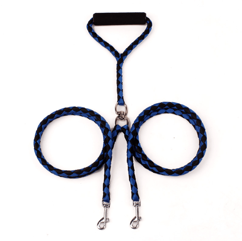 Double - Ended Hand - Knitted Braided Rope Dog Leash: The Ultimate Outdoor Companion - Pets Perfect