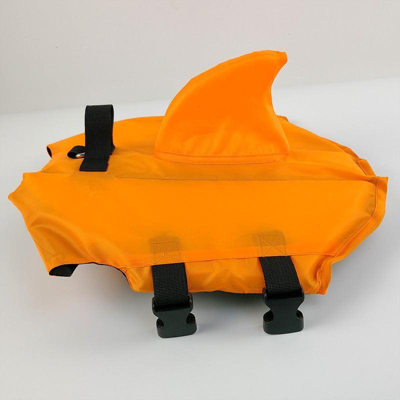 Shark Fin Dog Life Vest - Summer Safety Flotation Jacket for Dogs - Pets Perfect