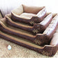 Luxury Suede Dog Bed Set With Free Bone, Blanket, And Summer Mat - Pets Perfect