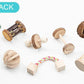 Natural Wood Pet Toy Set: Interactive Playtime Fun For Hamsters, Rabbits, Guinea Pigs, Parrots, Cats, And Dogs.