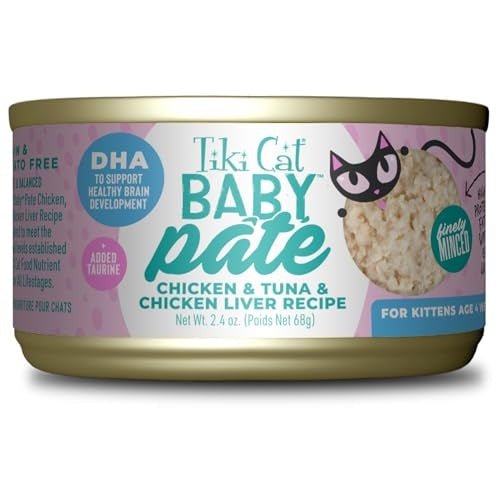 Tiki Pet Cat Pate Kitten Chicken Tuna 2.4oz. (Case of 12) - Pets Perfect
