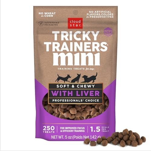 Cloud Star Dog Tricky Trainer Chewy Mini Liver 5Oz - Pets Perfect