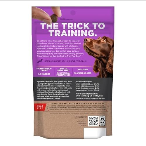 Cloud Star Dog Tricky Trainer Chewy Mini Liver 5Oz - Pets Perfect