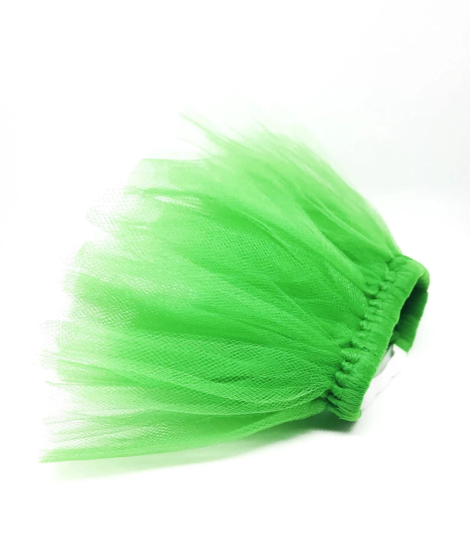 Green Christmas Dog Tutu Skirt - Holiday Tulle Pet Skirt - Pets Perfect