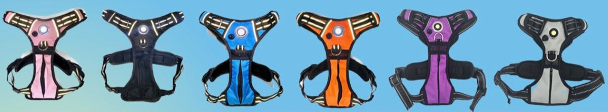 Headlight Harness, Dog Harness with Built In LED Light - Pets Perfect