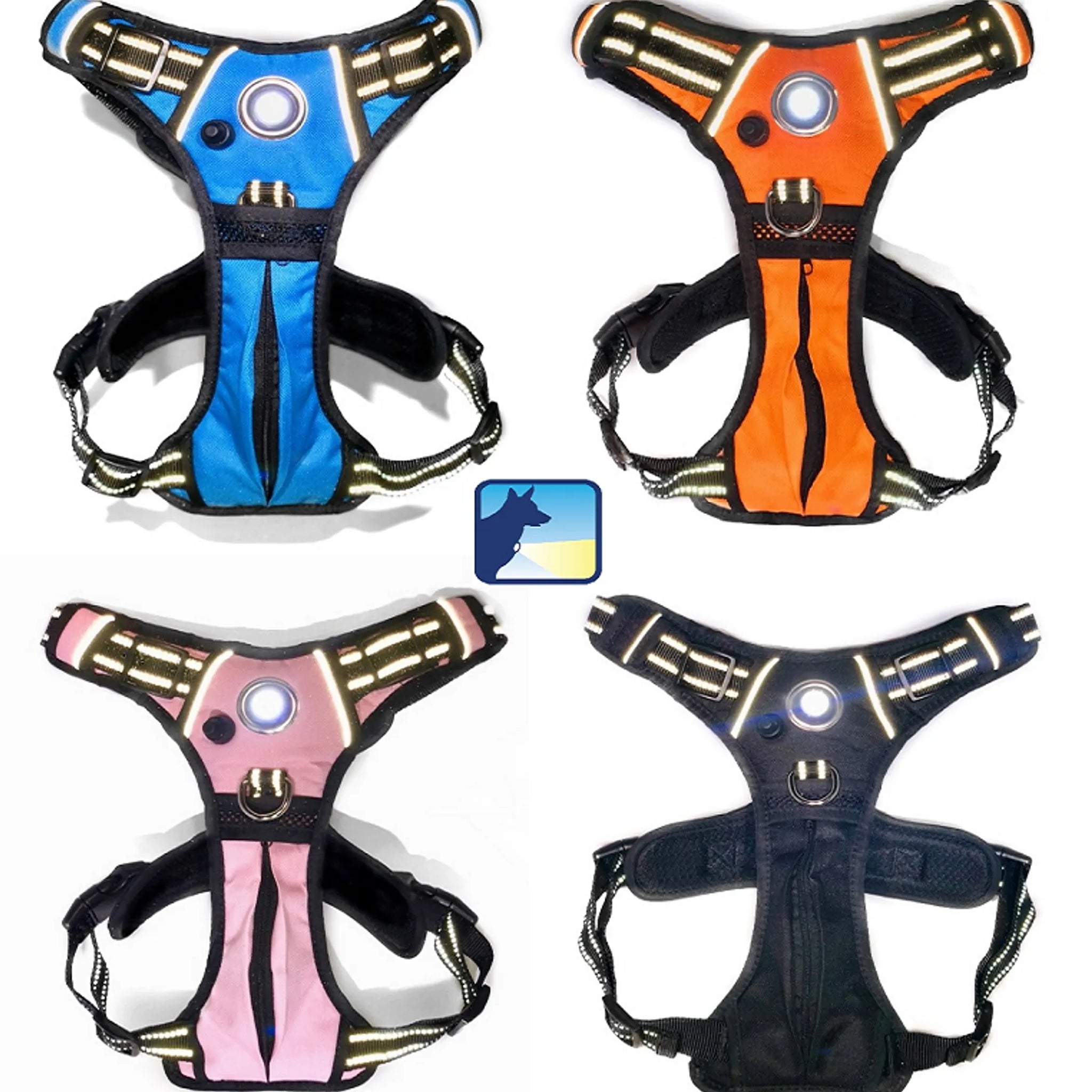 Headlight Harness, Dog Harness with Built In LED Light
