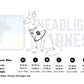 Headlight Harness LED Dog Harness with Built-In Light - XSmall to XXL