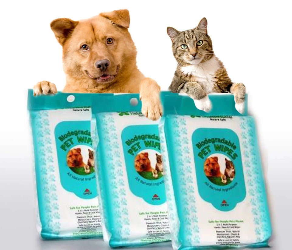 Bio-Degradable Pet Wipes - 80 ct - Pets Perfect
