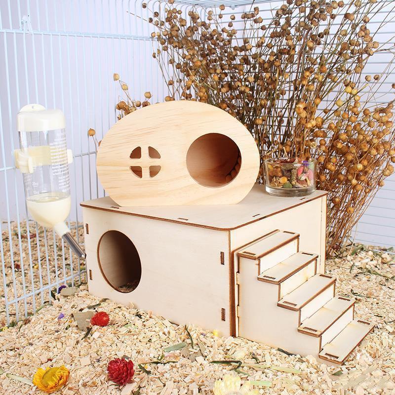 Wooden Animal Hideout: Cozy Retreat For Small Pets - Pets Perfect