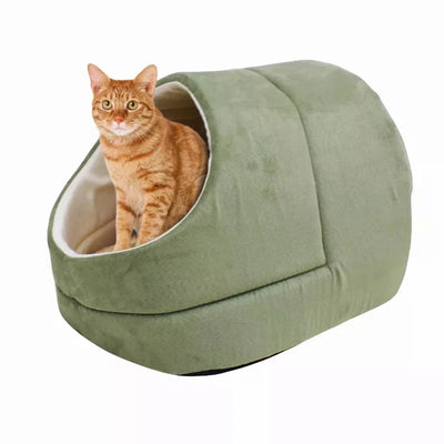 GOOPAWS Cat Cave for Cat and Warming Burrow Cat Bed, Pet Hideway Sleeping Cuddle Cave - Pets Perfect