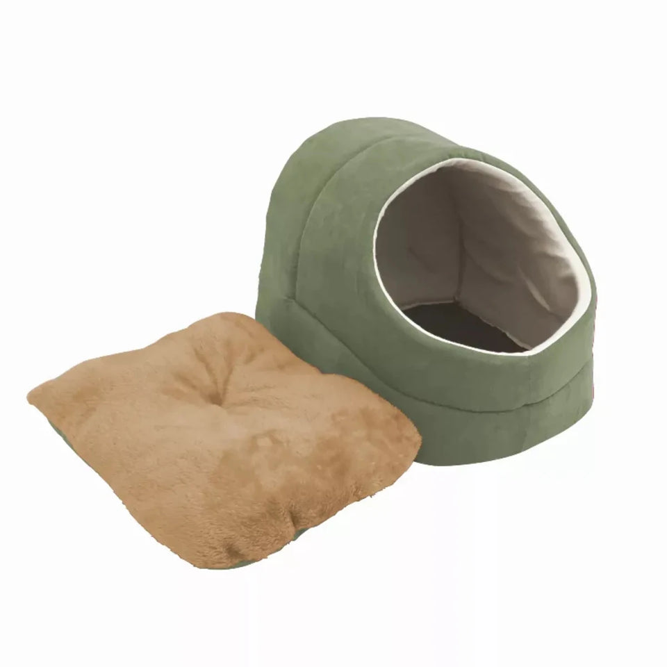 GOOPAWS Cat Cave for Cat and Warming Burrow Cat Bed, Pet Hideway Sleeping Cuddle Cave - Pets Perfect