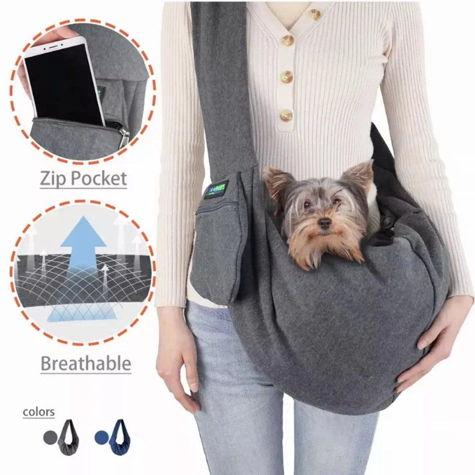 JESPET Comfy Pet Sling Carrier for Small Dogs & Cats - Pets Perfect