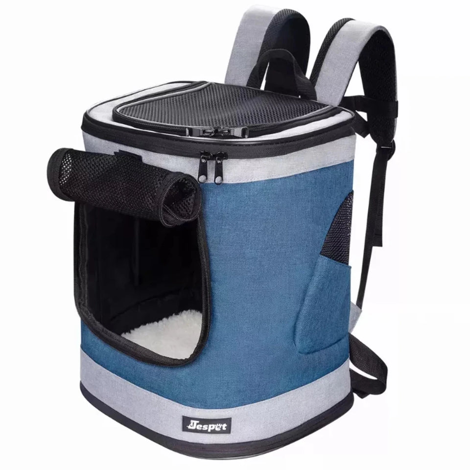 JESPET Pet Backpack Carrier for Small Dog, Puppy, Soft Carrier Backpack Ideal for Traveling, Hiking