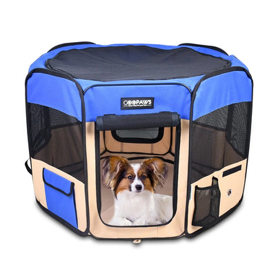 JESPET Pet Dog Playpens 36", 45" & 61" Portable Soft Dog Exercise Pen Kennel with Carry Bag for Puppy Cats Kittens Rabbits