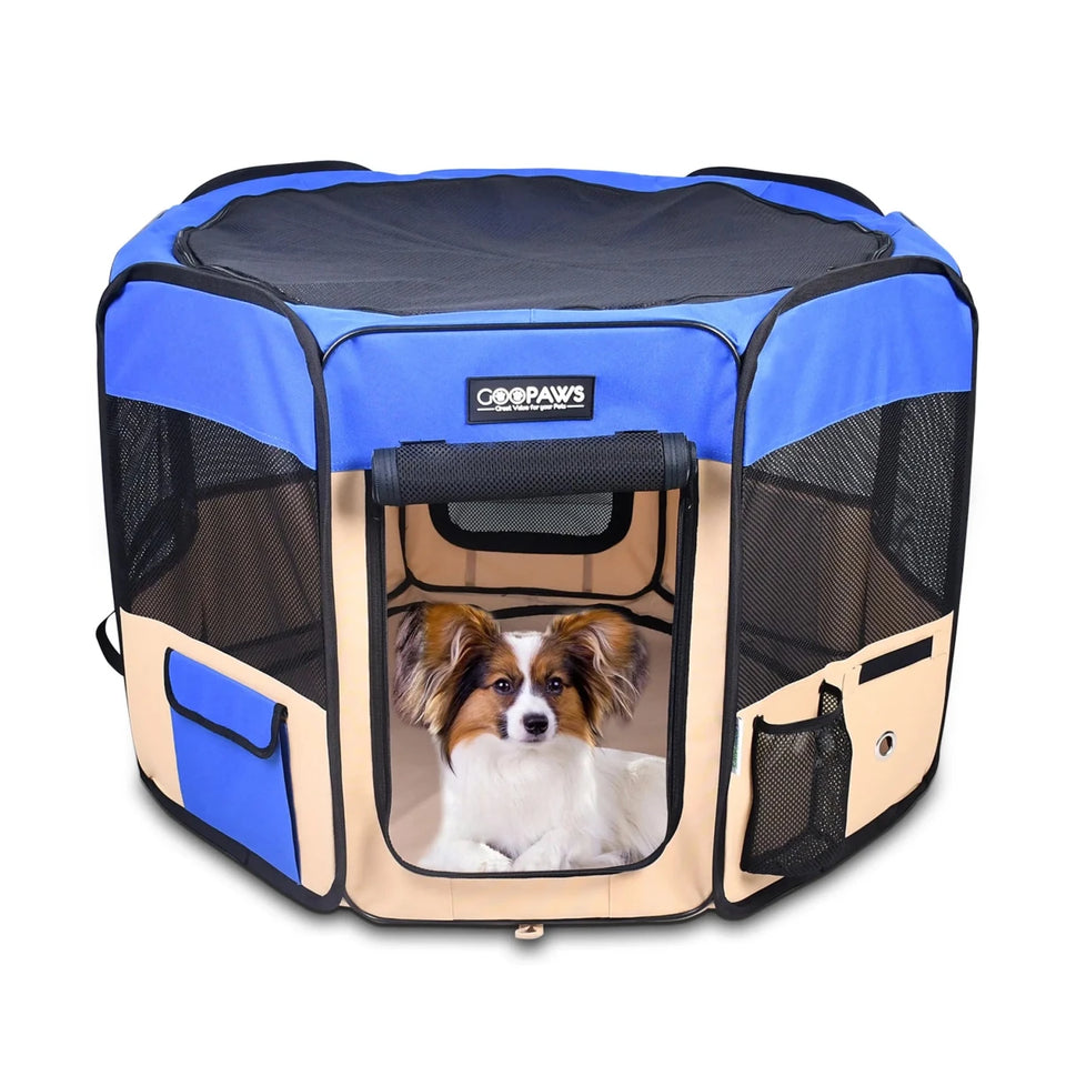 JESPET Pet Dog Playpens 36", 45" & 61" Portable Soft Dog Exercise Pen Kennel with Carry Bag for Puppy Cats Kittens Rabbits